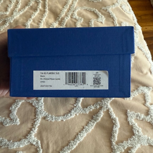 Stuart Weitzman Tia 85 lizard-effect leather sandals 8,5 - Picture 5 of 5